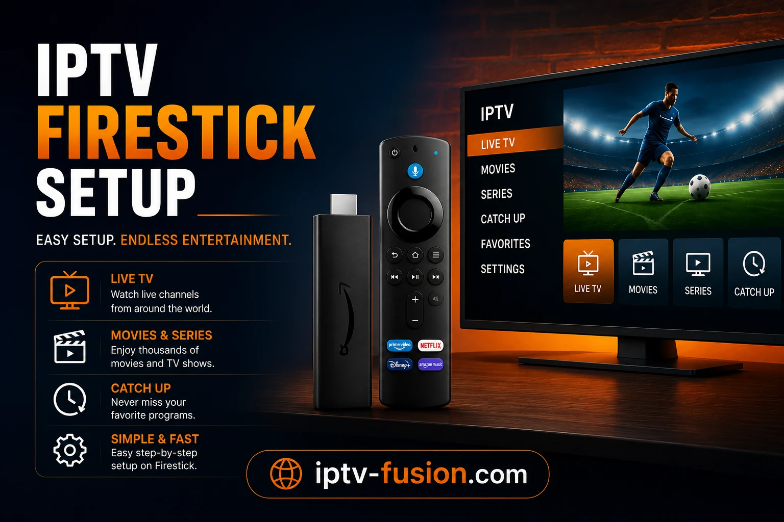 Hur man installerar IPTV på Firestick steg för steg 2026