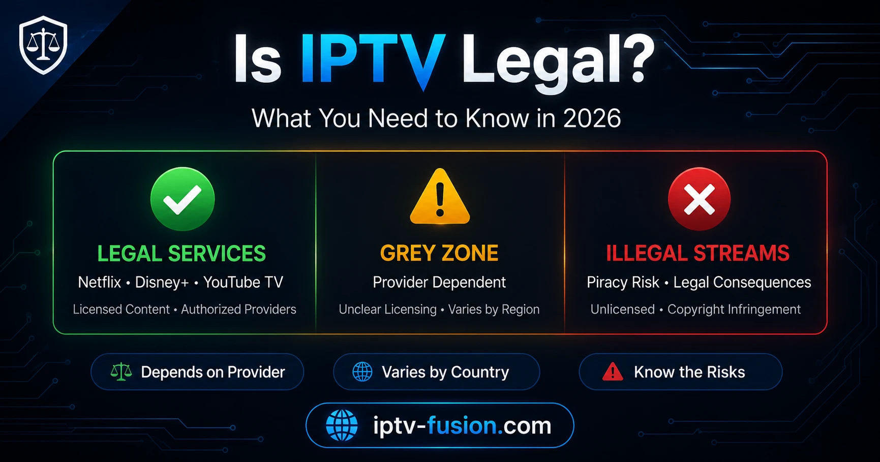 L'IPTV è legale? spiegato 2026