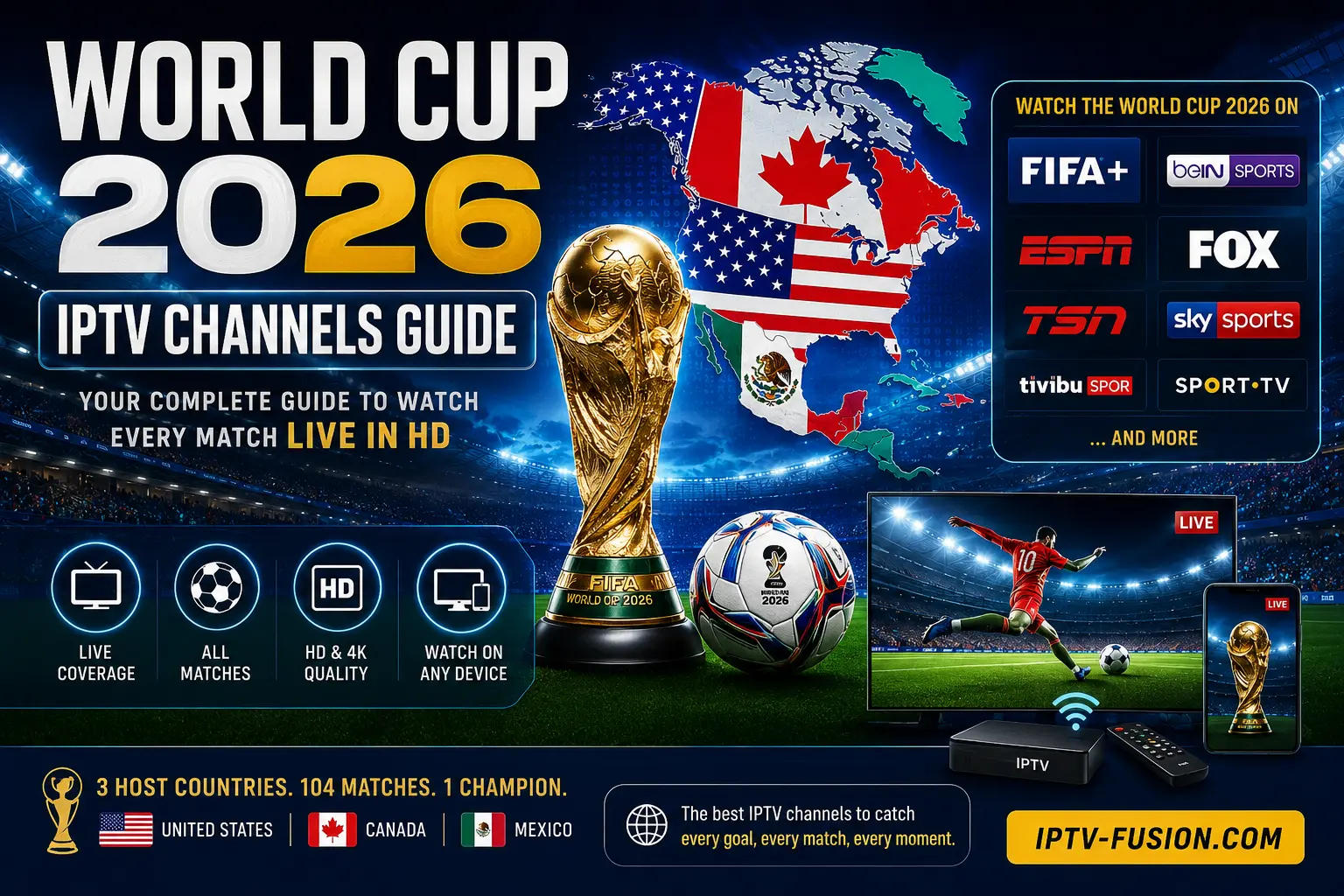 World Cup 2026 IPTV channels guide — EPG navigation and multi-feed switching