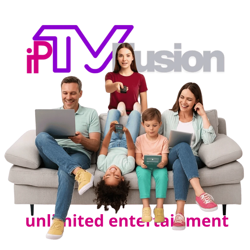 Global streaming map showing IPTV FUSION worldwide server coverage